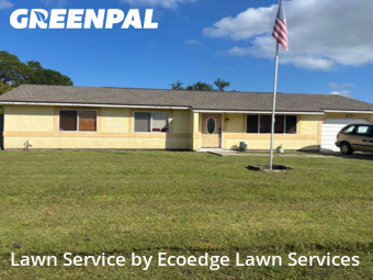 Lawn Work in Palm Bay, 32907, Front Yard Mowing by Ecoedge Lawn Services, work completed in Nov , 2025
