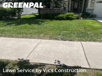 Front Yard Mowing in Shorewood, 60404, Yard Services by Vic’s Construction , work completed in Nov , 2025