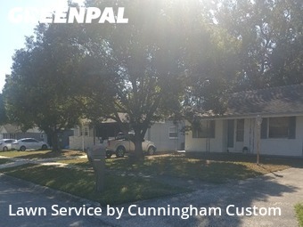 Lawn Care Servicein Tampa,33637,Yard Mowing by Cunningham Custom , work completed in Nov , 2025