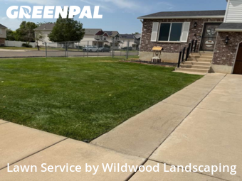Front Yard Mowing in Clearfield, 84015, Lawn Cutting by Wildwood Landscaping , work completed in Nov , 2025