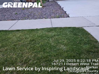 Lawn Maintenancein Parker,80134,Grass Cut by Inspiring Landscape, work completed in Feb , 2026