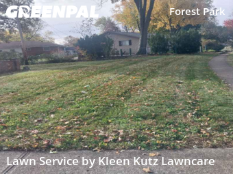 Yard Cutting in Columbus, 43229, Front Yard Mowing by Kleen Kutz Lawncare, work completed in Nov , 2025