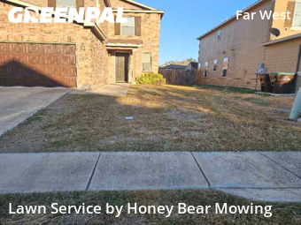 Lawn Care Servicein San Antonio,78245,Lawn Service by Honey Bear Mowing, work completed in Oct , 2025
