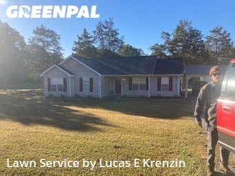 Lawn Carein Matthews,28104,Lawn Cutting by Lucas E Krenzin, work completed in Oct , 2025