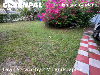 Lawn Mowingin Hollywood,33020,Yard Cutting by 2 M Landscaping, work completed in Nov , 2025