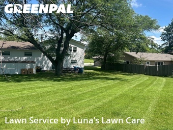 Yard Cuttingin Aurora,60504,Lawn Mowing Service by Luna’s Lawn Care , work completed in Jun , 2026