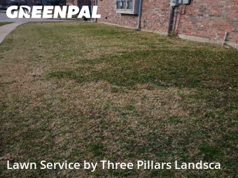 Lawn Servicein Lewisville,75077,Lawn Mowing by Three Pillars Landsca, work completed in Feb , 2026
