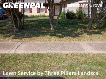 Lawn Maintenancein Dallas,75217,Lawn Cut by Three Pillars Landsca, work completed in Nov , 2025