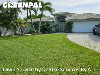 Yard Mowingin Sunrise,33351,Lawn Care Service by Deluxe Services By A, work completed in Dec , 2025