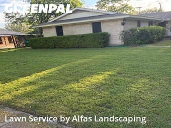 Lawn Mowingin Richardson,75080,Lawn Maintenance by Alfas Landscaping, work completed in Jun , 2026