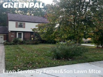 Grass Cutting in Fairview Park, 44126, Lawn Management by Father&Son Lawn Mtce, work completed in Oct , 2025
