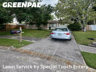 Lawn Carein Oldsmar,34677,Yard Mowing by Special Touch Enterp, work completed in Dec , 2025