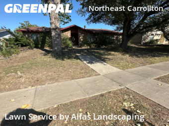 Grass Cutting in Carrollton, 75007, Yard Care by Alfas Landscaping, work completed in Oct , 2025