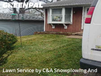 Front Yard Mowing in Round Lake Beach, 60073, Lawn Mowing by C&A Snowplowing And , work completed in Dec , 2025