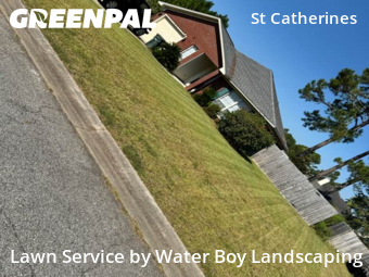 Front Yard Mowing in Hinesville, 31313, Lawn Upkeep by Water Boy Landscaping, work completed in Dec , 2025