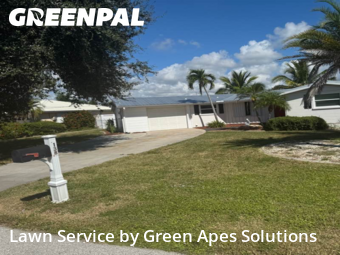 Front Yard Mowing in Port Charlotte, 33952, Weekly Mowing by Green Apes Solutions, work completed in Nov , 2025