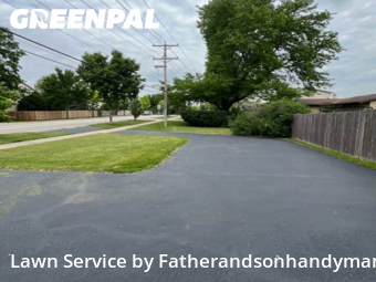 Lawn Mowing Servicein Palatine,60067,Yard Cutting by Fatherandsonhandyman, work completed in Oct , 2025