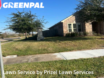 Lawn Mowing Servicein Pearland,77581,Grass Cutting by Prizel Lawn Services, work completed in Dec , 2025