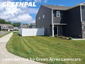 Completed mowing work