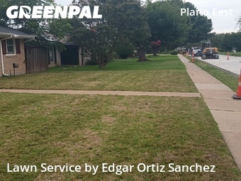Lawn Mowing Servicein Plano,75074,Grass Cutting by Edgar Ortiz Sanchez, work completed in Jun , 2026