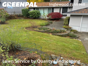 Front Yard Mowing in Kirkland, 98034, Yard Care by Quality Landscaping, work completed in Nov , 2025