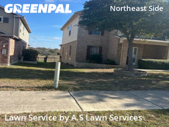 Lawn Mowing Servicein Schertz,78108,Lawn Maintenance by A.S Lawn Services, work completed in Jan , 2026