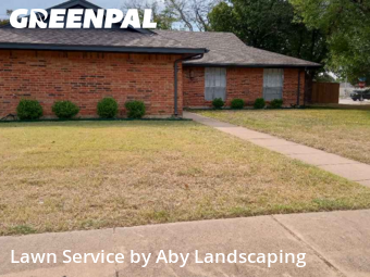 Grass Cuttingin Richardson,75081,Lawn Mow by Aby Landscaping, work completed in Dec , 2025