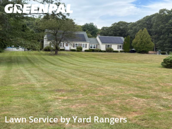 Front Yard Mowing in Cheshire, 6410, Yard Work by Yard Rangers, work completed in Nov , 2025