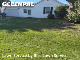 Lawn Maintenance in East Moline, 61244, Front Yard Mowing by Rise Lawn Service, work completed in Nov , 2025