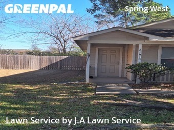 Lawn Mowingin Spring,77388,Grass Cut by J.A Lawn Service, work completed in Feb , 2026