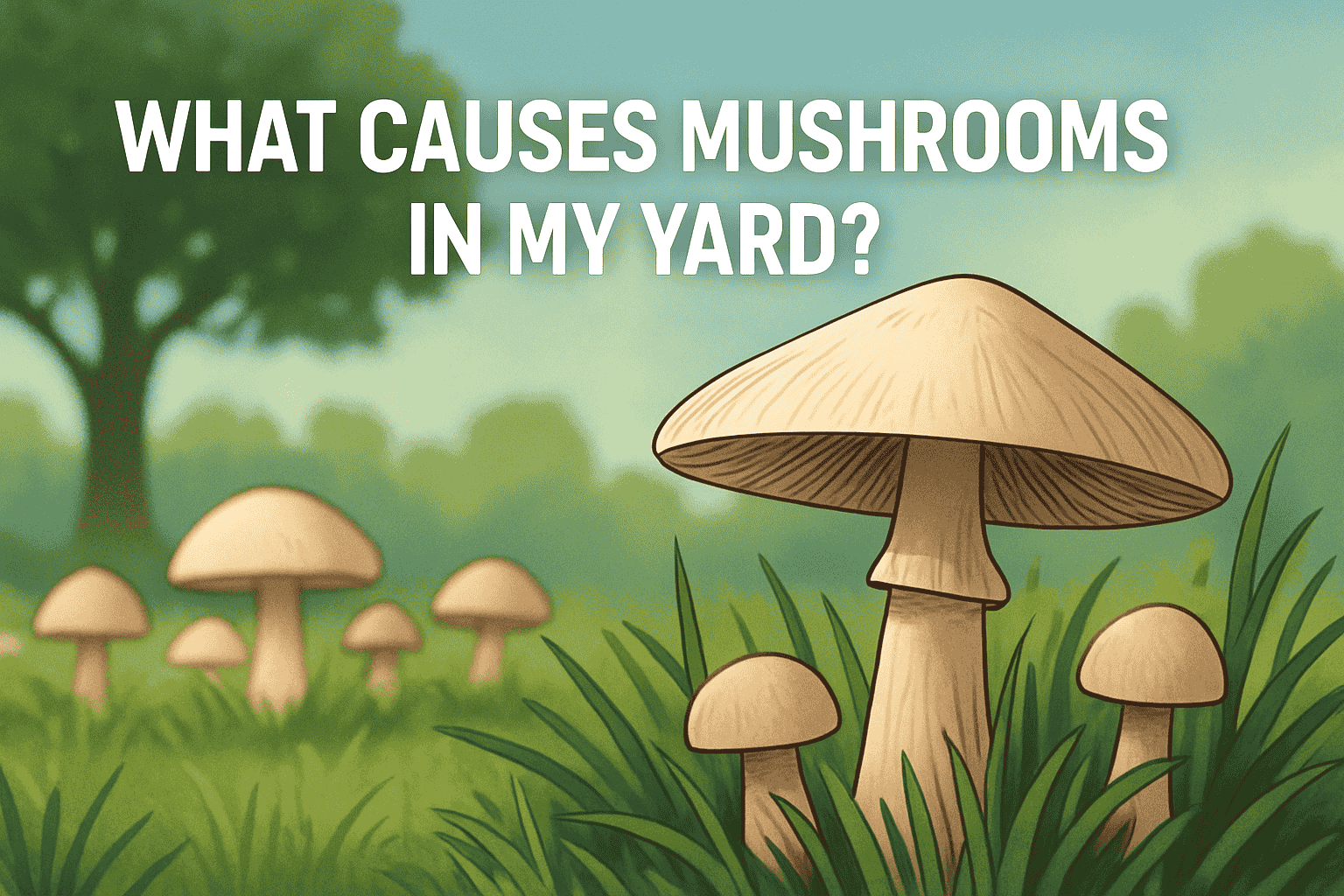 What causes Mushrooms in my Yard sample