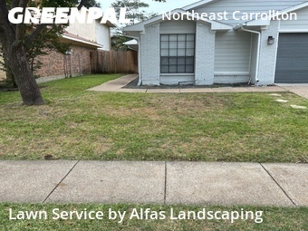 Completed mowing work