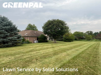 Grass Care in Kokomo, 46902, Backyard Mowing by Solid Solutions , work completed in Oct , 2025