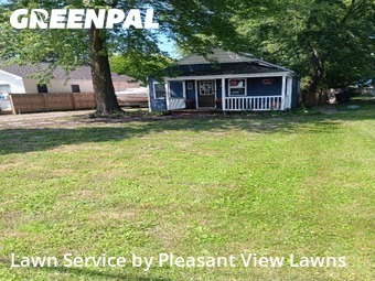 Completed mowing work