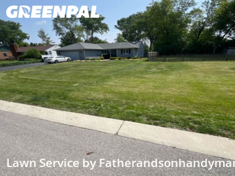 Lawn Cutin Palatine,60074,Grass Cutting by Fatherandsonhandyman, work completed in Dec , 2025