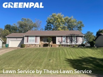 Front Yard Mowing in Jackson, 38305, Lawn Work by Theus Lawn Service, work completed in Oct , 2025