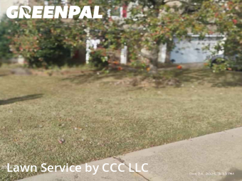 Front Yard Mowing in Rock Hill, 29732, Lawn Maintenance by CCC LLC, work completed in Nov , 2025