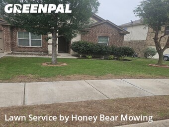 Lawn Care Servicein Cibolo,78108,Grass Cutting by Honey Bear Mowing, work completed in Jun , 2026