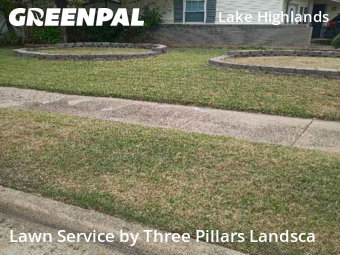 Lawn Mowin Dallas,75243,Lawn Care Service by Three Pillars Landsca, work completed in Dec , 2025