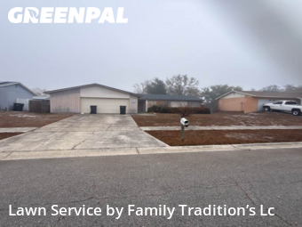 Yard Cuttingin Brandon,33511,Lawn Care Service by Family Tradition’s Lc, work completed in Feb , 2026