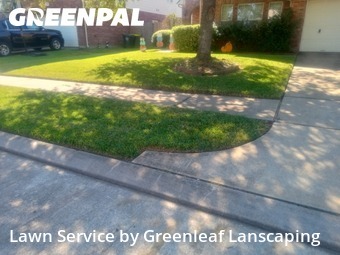 Lawn Cuttingin Pearland,77584,Grass Cutting by Greenleaf Lanscaping, work completed in Nov , 2025