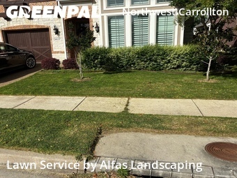 Lawn mowed in Carrollton, 75010