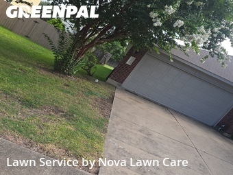 Completed mowing work