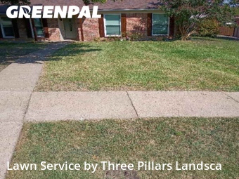 Grass Cutin Garland,75040,Lawn Service by Three Pillars Landsca, work completed in Nov , 2025