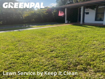 Lawn Servicein Palmetto Bay,33157,Yard Mowing by Keep It Clean, work completed in Dec , 2025