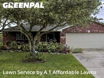 Grass Cutin League City,77573,Yard Cutting by A 1 Affordable Lawns, work completed in Jun , 2026