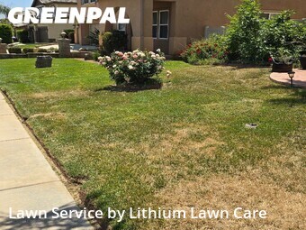 Lawn mowed in Beaumont, 92223