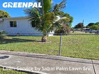 Lawn mowed in North Lauderdale, 33068
