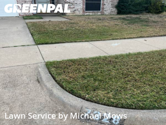 Grass Cutin North Richland Hills,76182,Grass Cutting by Michael Mows, work completed in Dec , 2025