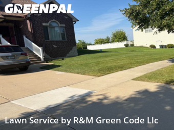 Backyard Mowing in West Chicago, 60185, Grass Services by R&M Green Code Llc, work completed in Dec , 2025
